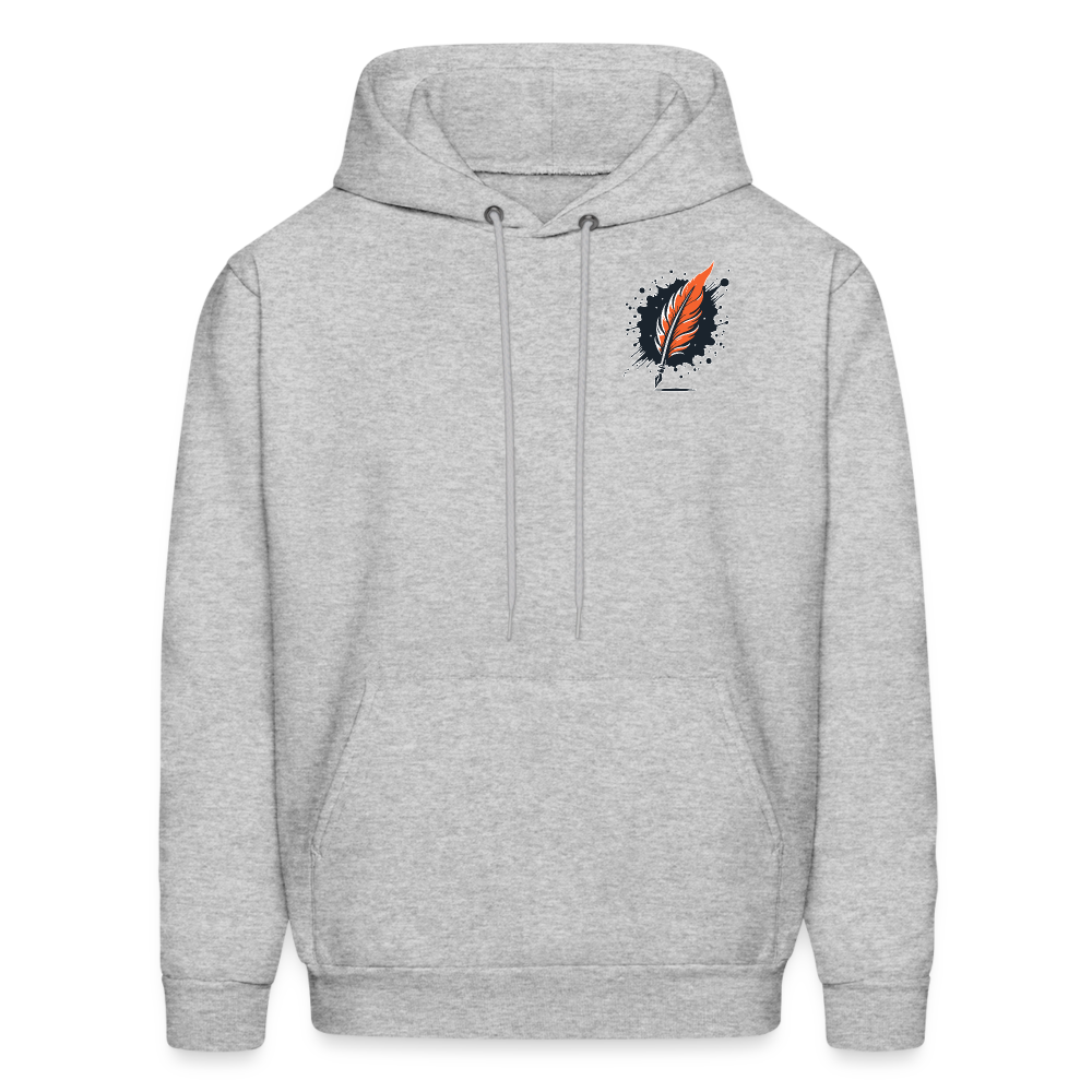 Men's Desert Dunes Graphic Hoodie with Logo - heather gray