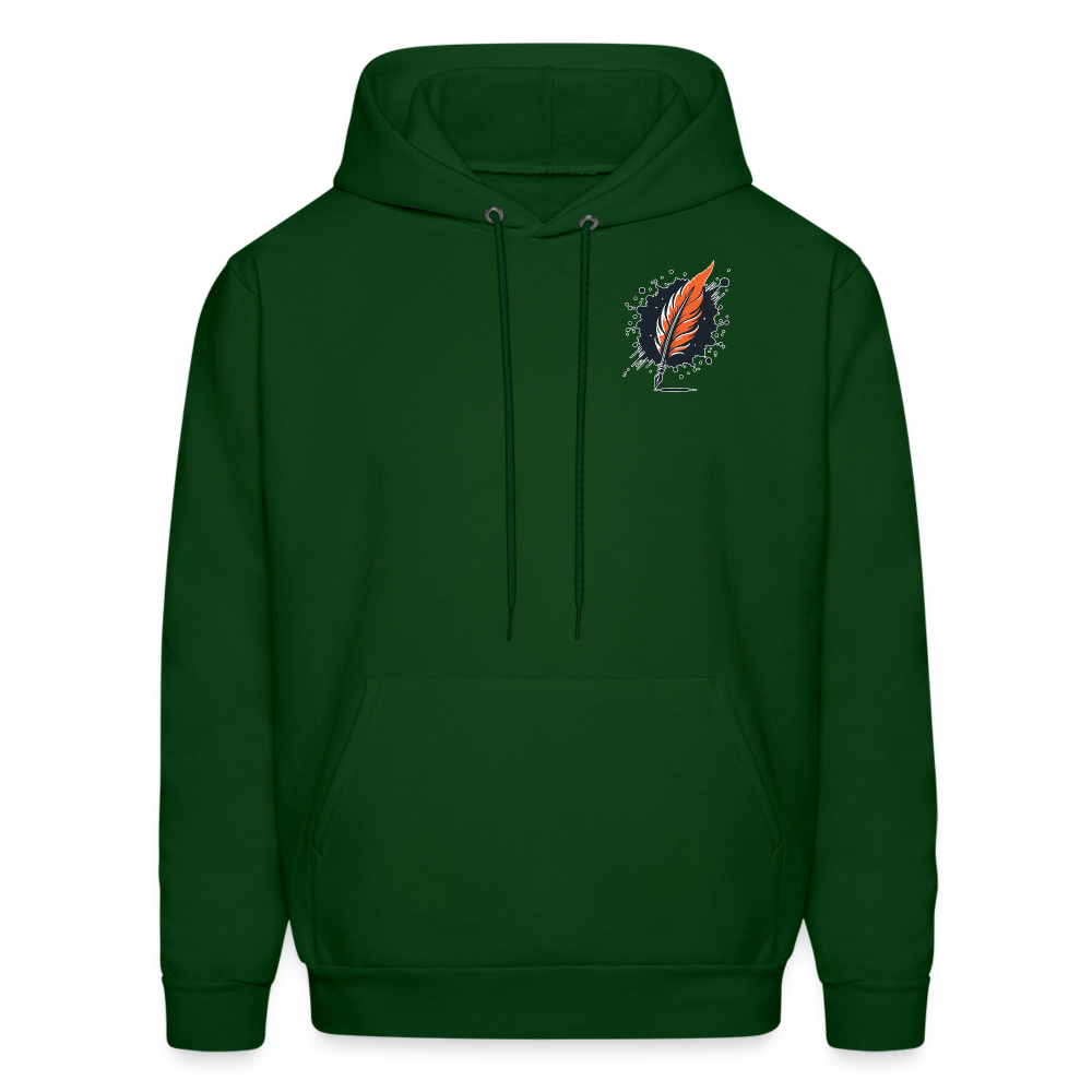 Men's Desert Oasis Graphic Hoodie with Logo - forest green