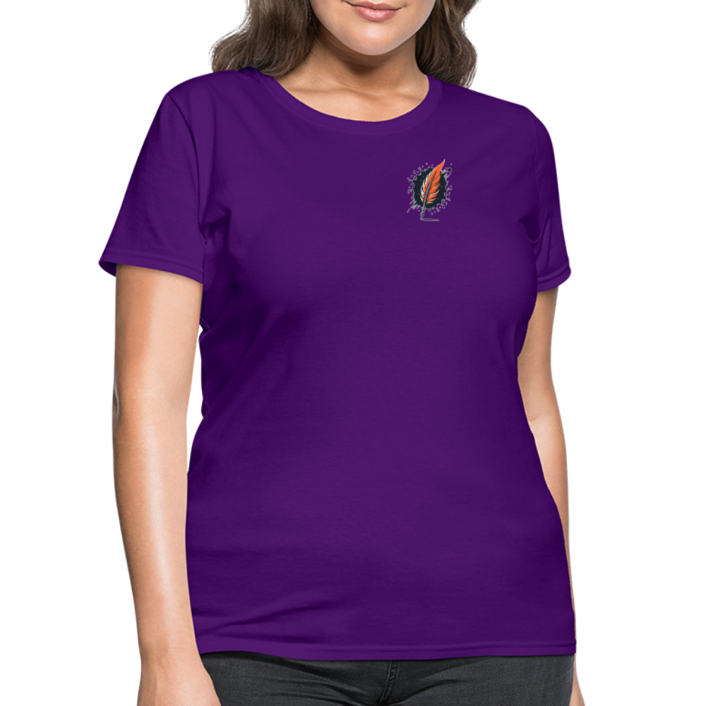 Women's River Meadow Graphic T-Shirt with Logo - purple