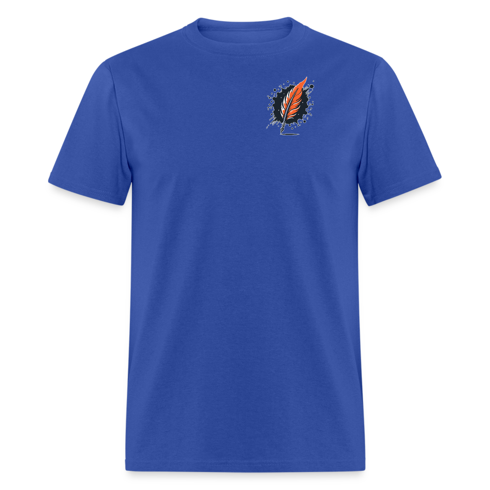 Desert Sunset Graphic Unisex Classic T-Shirt with Logo - royal blue