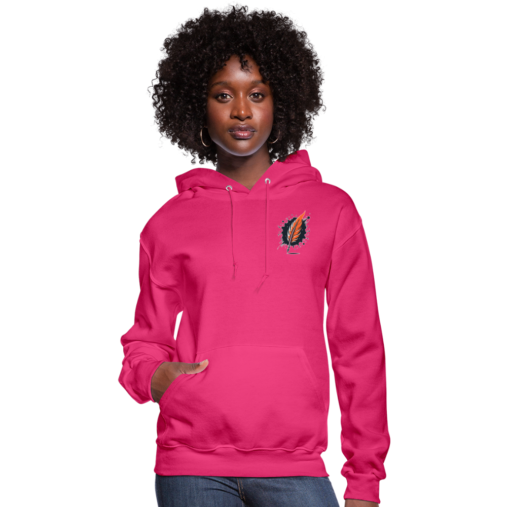 Women's Desert Oasis Graphic Hoodie with Logo - fuchsia