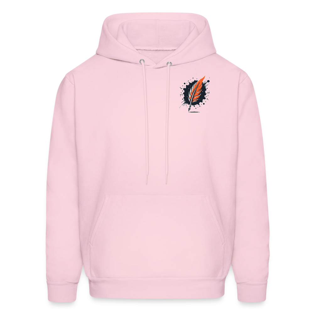 Men's Desert Dunes Graphic Hoodie with Logo - pale pink