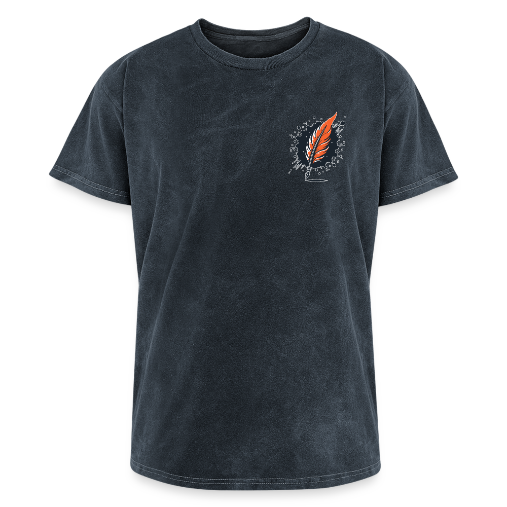 Autumn Leaves: Mineral Wash T-shirt - mineral navy