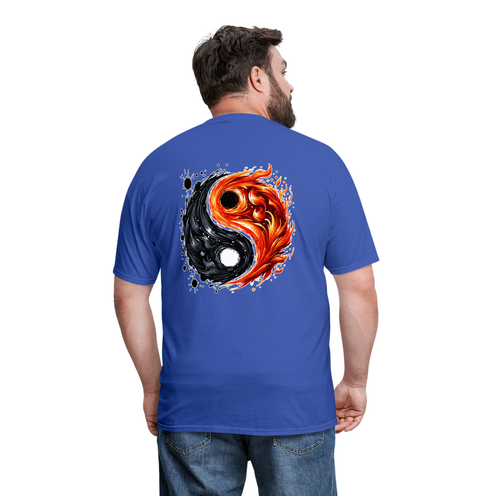 Official Yin and Yang Ink and Ember Unisex Classic T-Shirt with Logo - royal blue