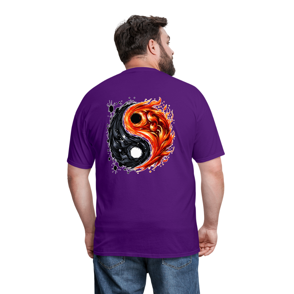 Official Yin and Yang Ink and Ember Unisex Classic T-Shirt with Logo - purple