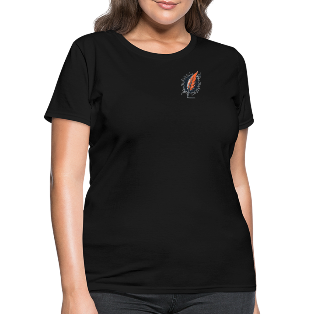 Women's River Meadow Graphic T-Shirt with Logo - black