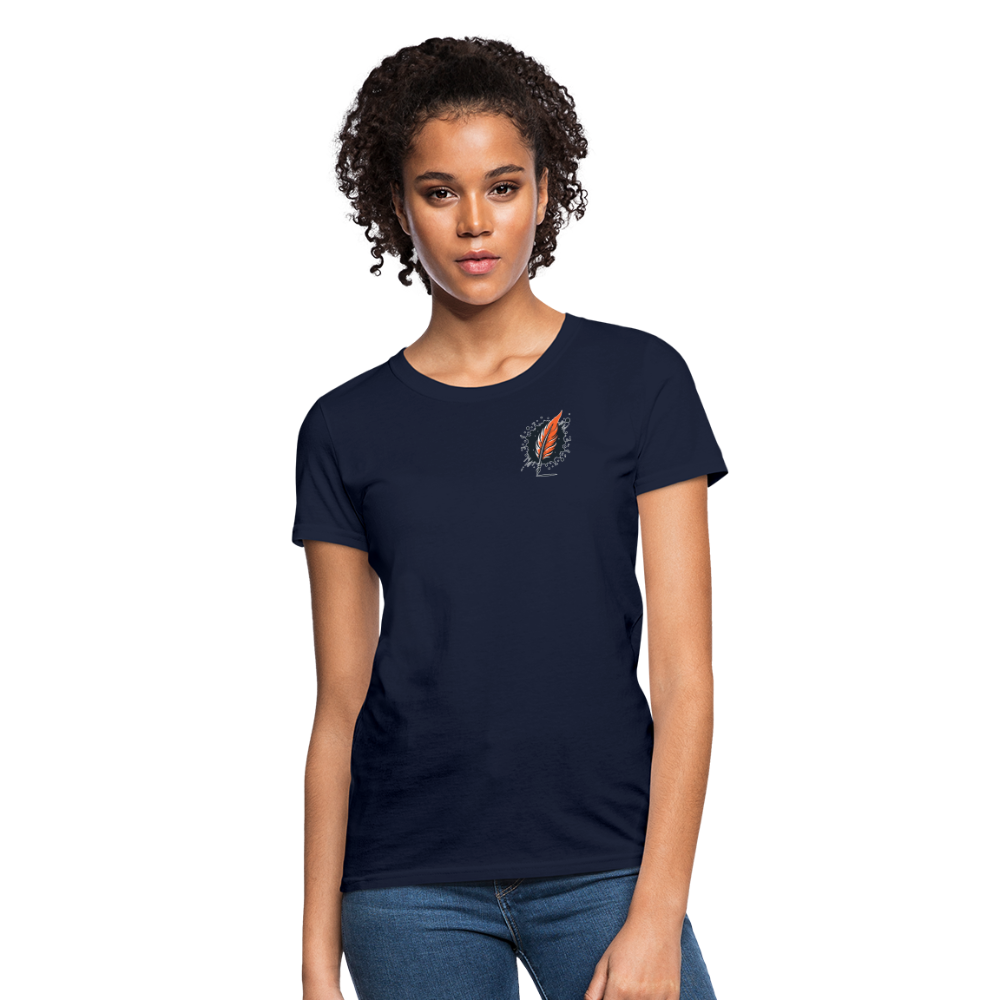 Women's River Meadow Graphic T-Shirt with Logo - navy