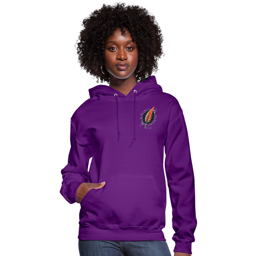 Women's Desert Oasis Graphic Hoodie with Logo - purple