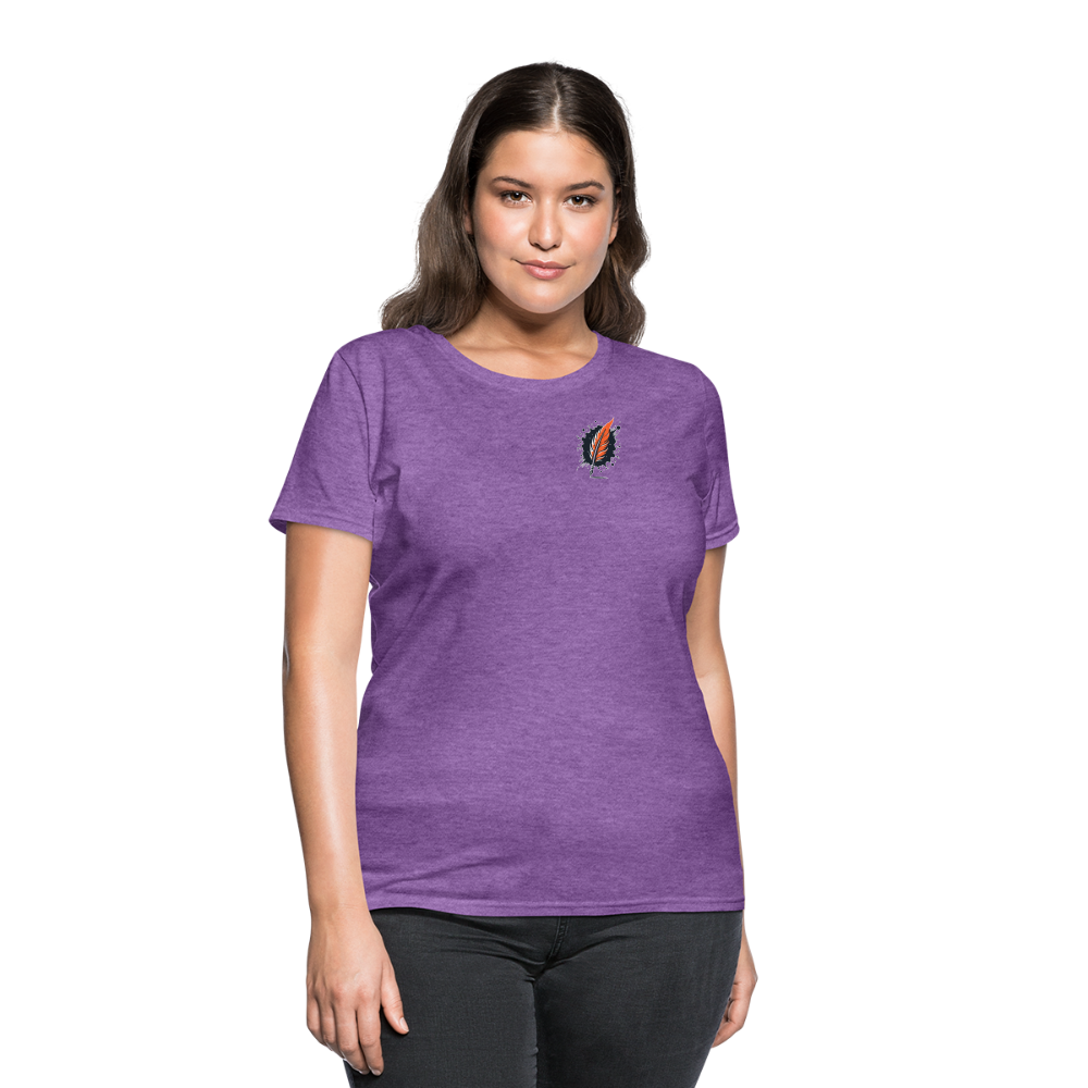 Women's Phoenix Graphic T-Shirt with Logo - purple heather