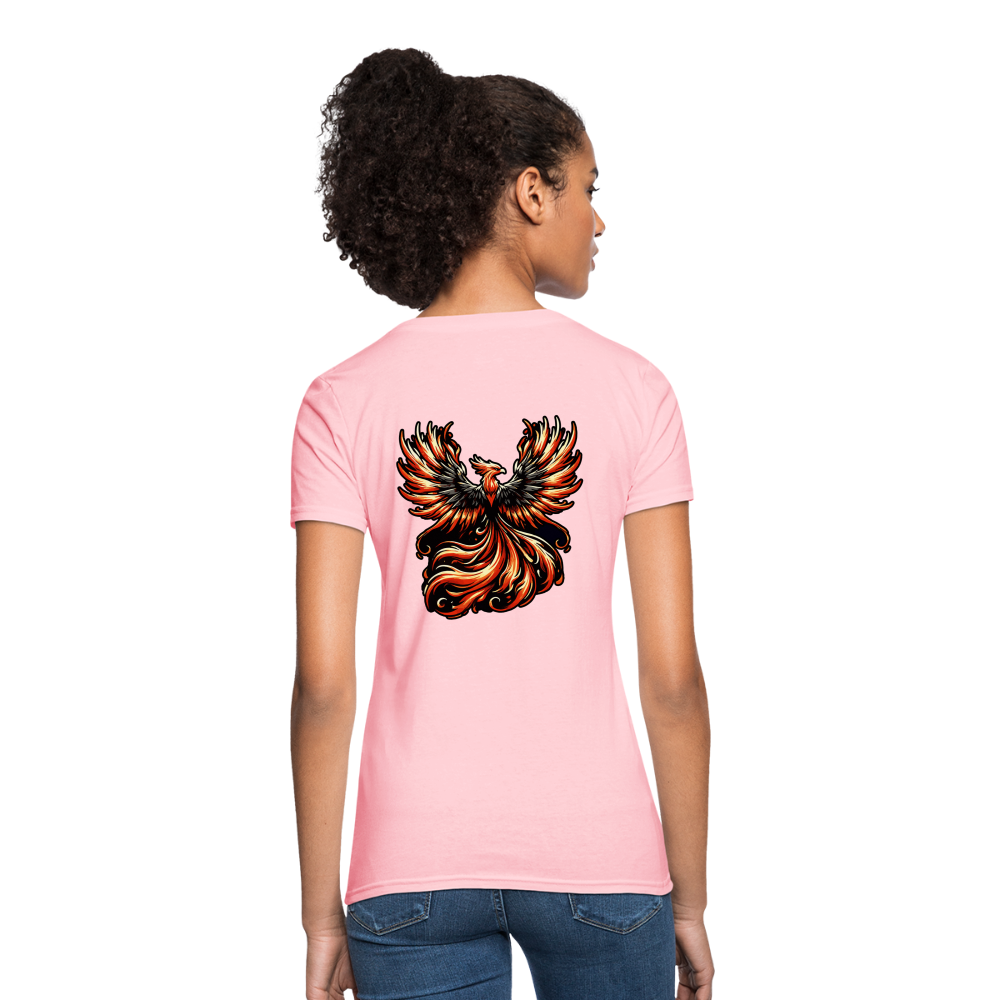 Women's Phoenix Graphic T-Shirt with Logo - pink