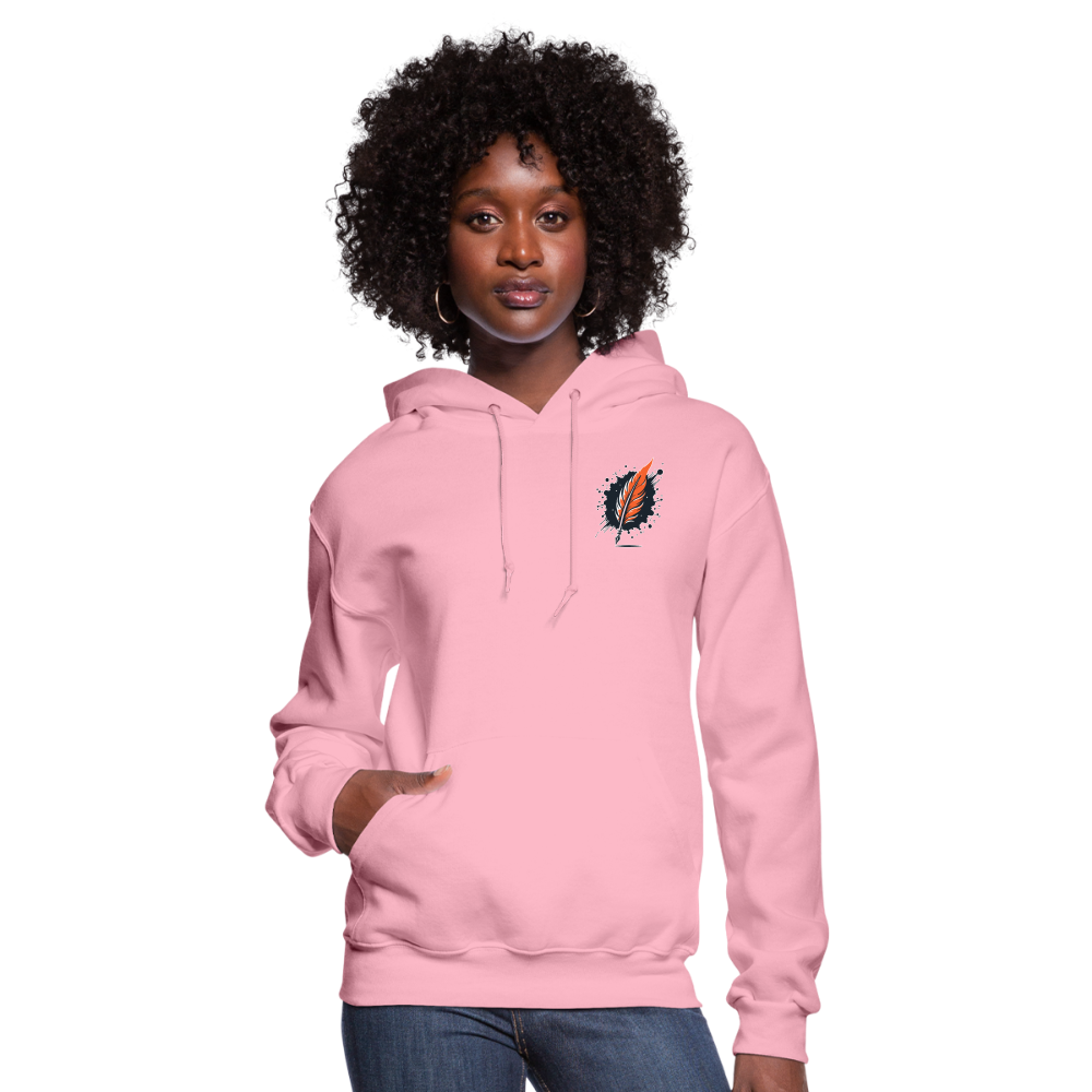 Women's Fine Line Rottweiler Graphic Hoodie with Logo - classic pink