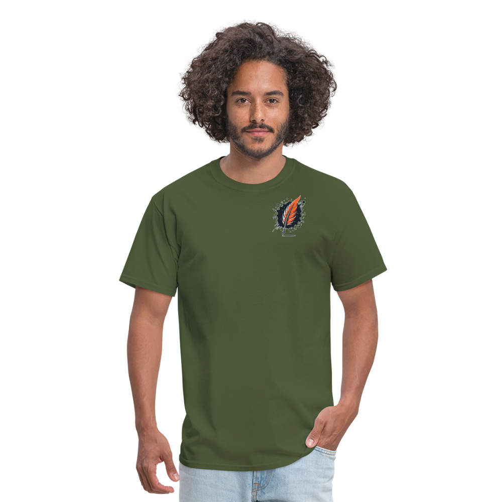 Meadow Graphic Unisex Classic T-Shirt with Logo - military green