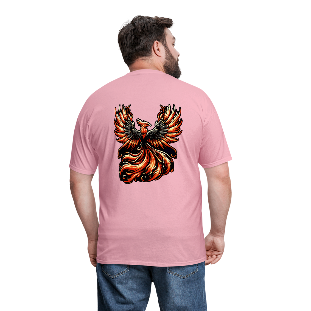 Phoenix Graphic Unisex Classic T-Shirt with Logo - pink