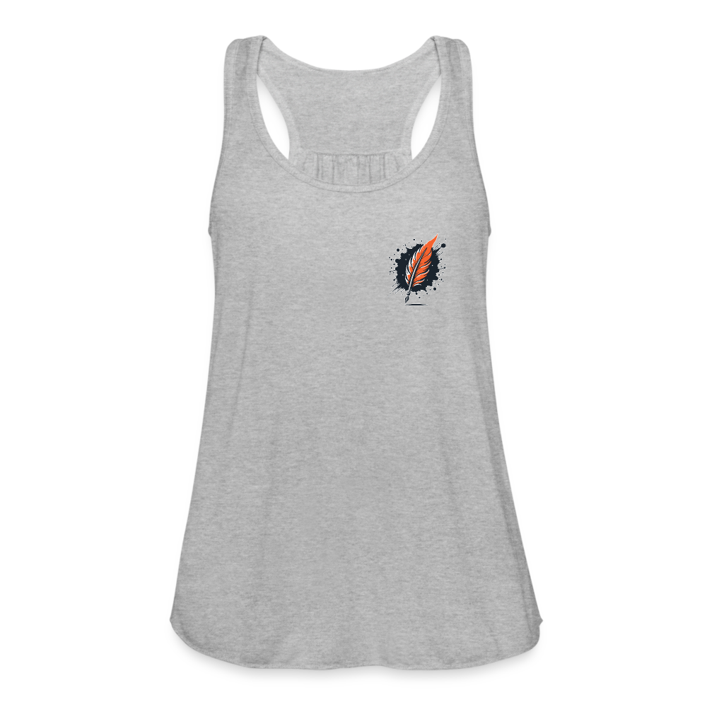 Autumn Leaves: Women's Flowy Tank - heather gray