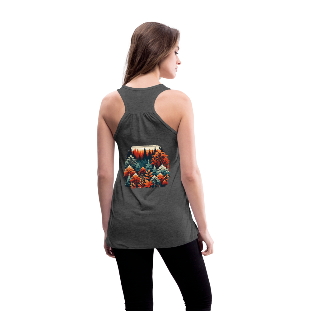 Autumn Leaves: Women's Flowy Tank - deep heather