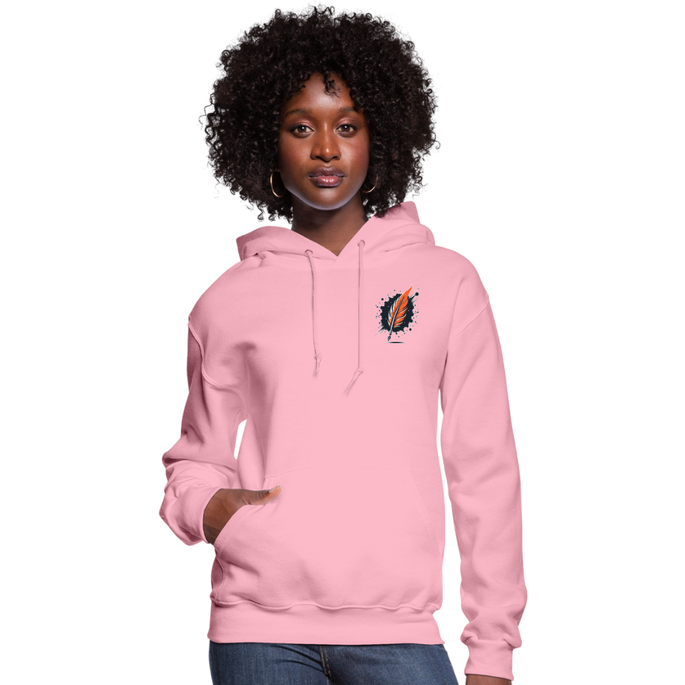 Women's Desert Sunset Graphic Hoodie with Logo - classic pink