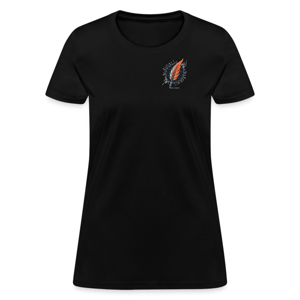 Plain Women's T-Shirt with Logo - black