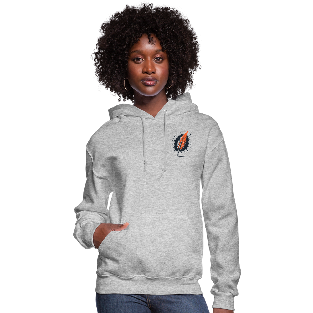 Women's River Meadow Graphic Hoodie with Logo - heather gray