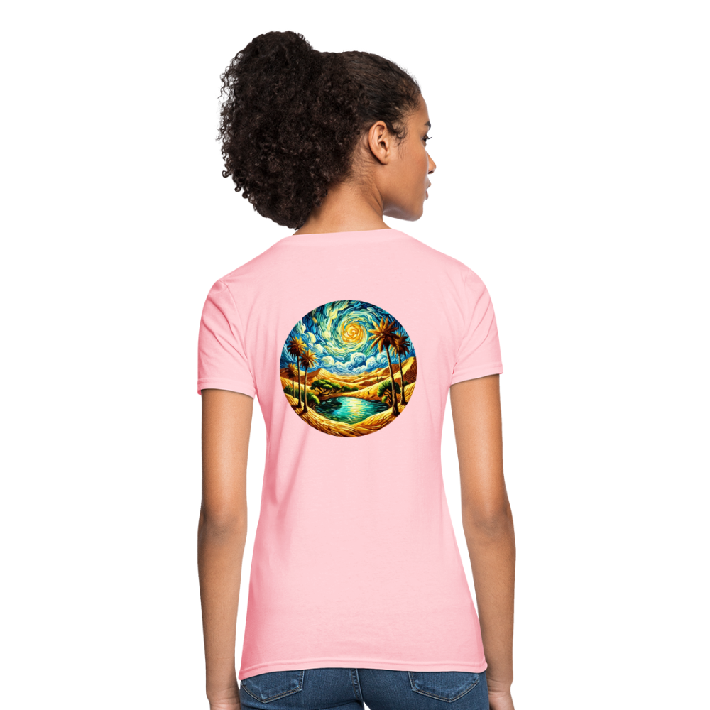 Women's Desert Oasis T-Shirt with Logo - pink