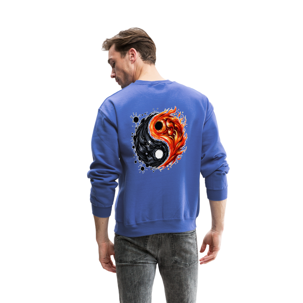 Official Yin and Yang Ink and Ember Company Crewneck Sweatshirt with Logo - royal blue