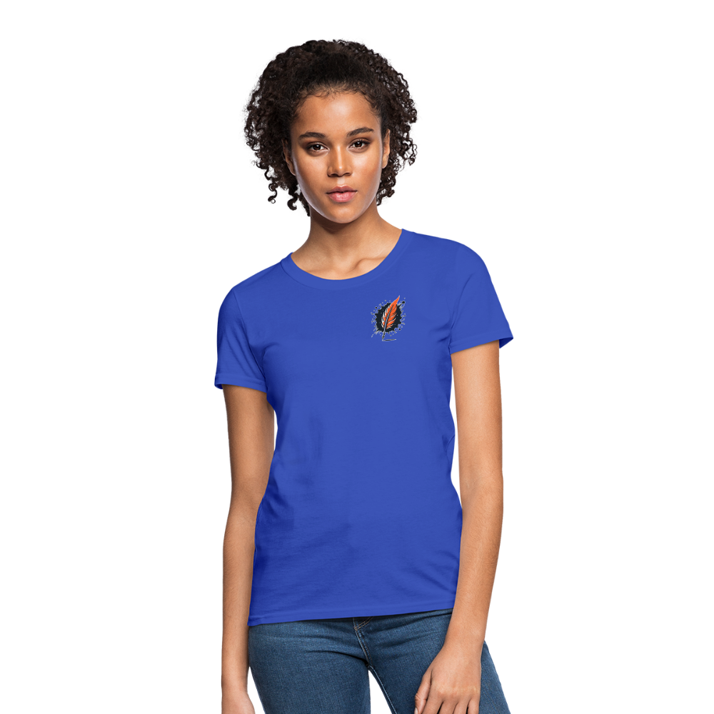 Women's Phoenix Graphic T-Shirt with Logo - royal blue