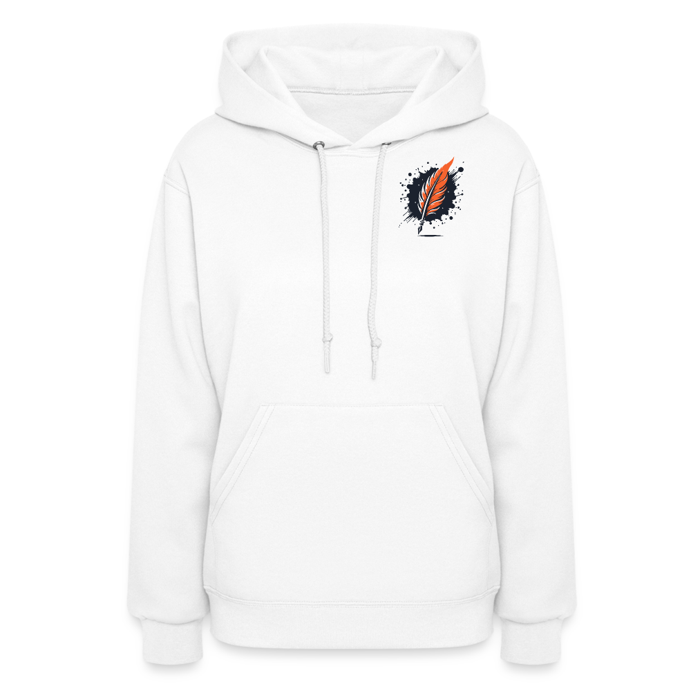 Women's Desert Sunset Graphic Hoodie with Logo - white