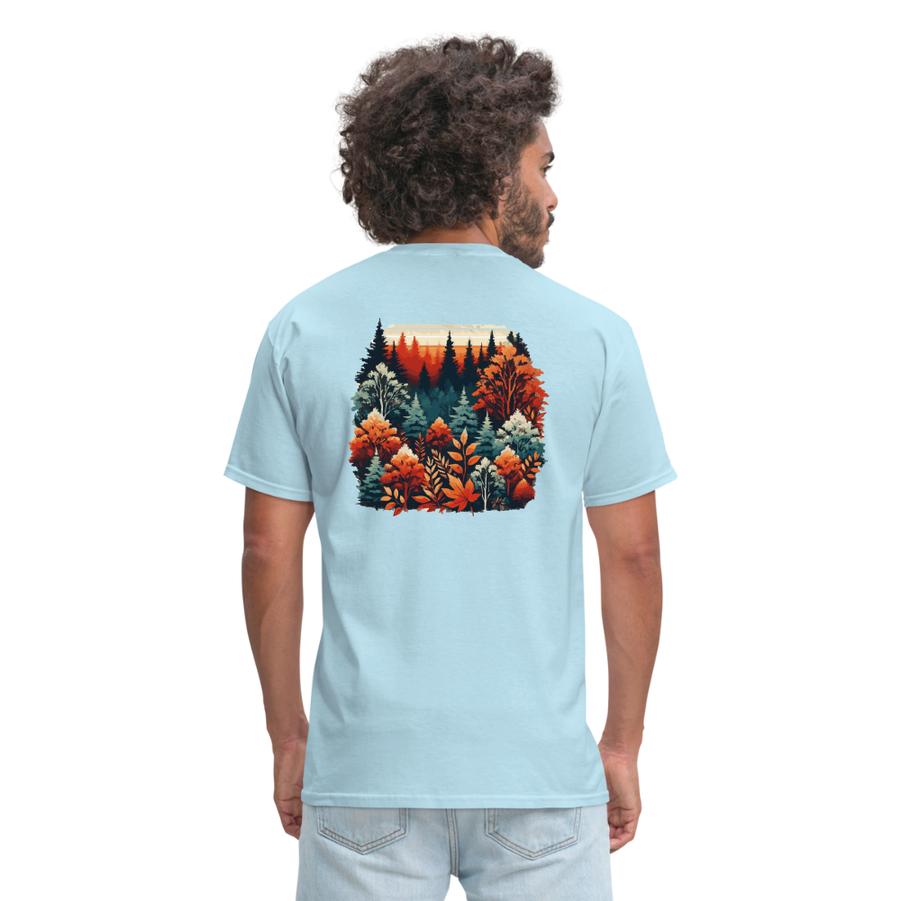 Autumn Leaves: Unisex Classic T-Shirt - powder blue