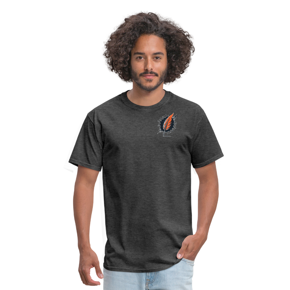 Wheat Field Graphic Unisex Classic T-Shirt with Logo - heather black