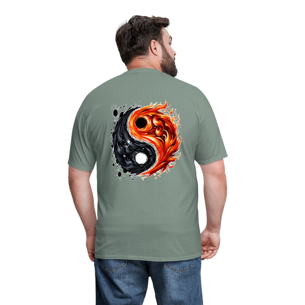 Official Yin and Yang Ink and Ember Unisex Classic T-Shirt with Logo - sage