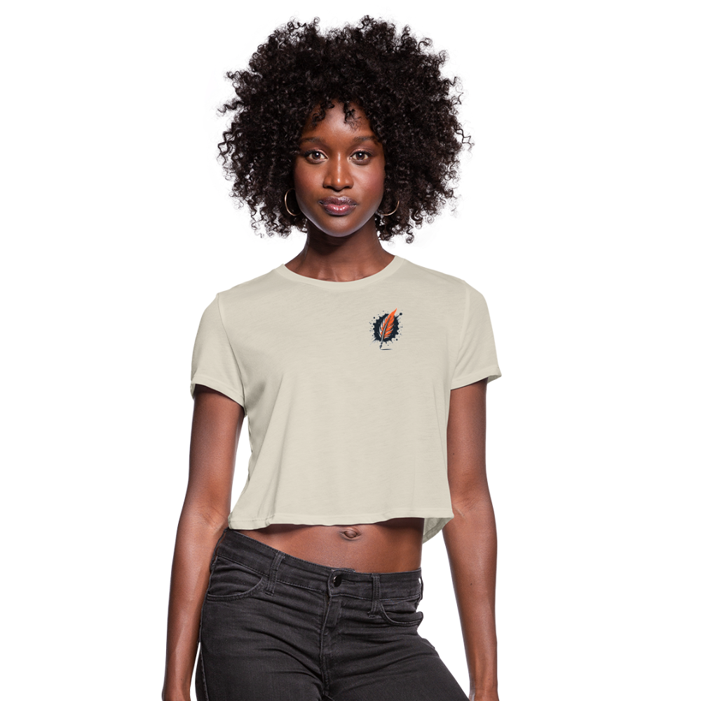 Women's Desert Dunes Graphic Cropped T-Shirt with Logo - dust