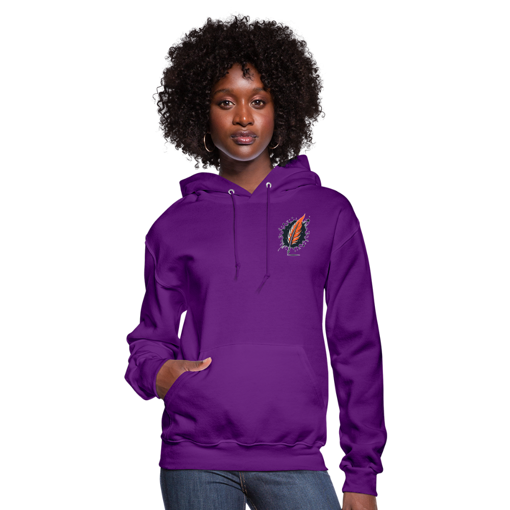 Women's Australian Shepherd Prairie Graphic Hoodie with Logo - purple