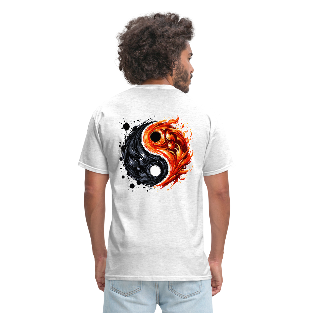 Official Yin and Yang Ink and Ember Unisex Classic T-Shirt with Logo - light heather gray