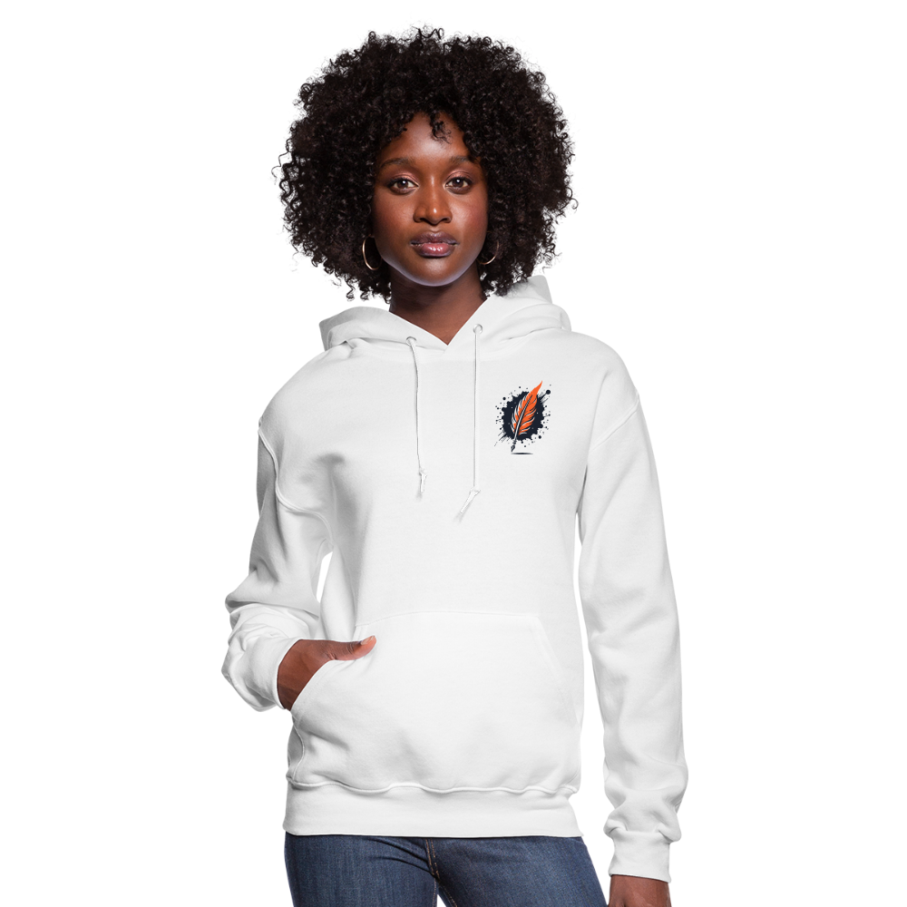 Women's Official Ink and Ember  Yin and Yang Hoodie with Logo - white