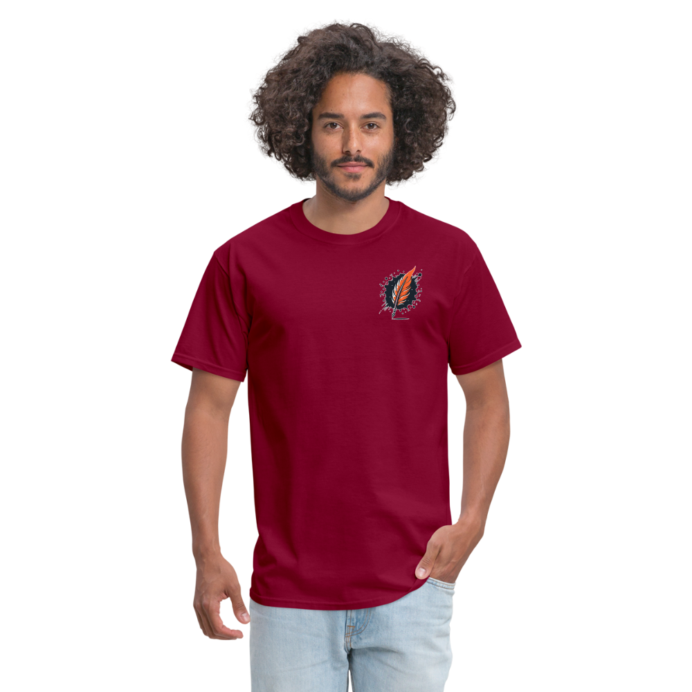 Autumn Leaves: Unisex Classic T-Shirt - burgundy