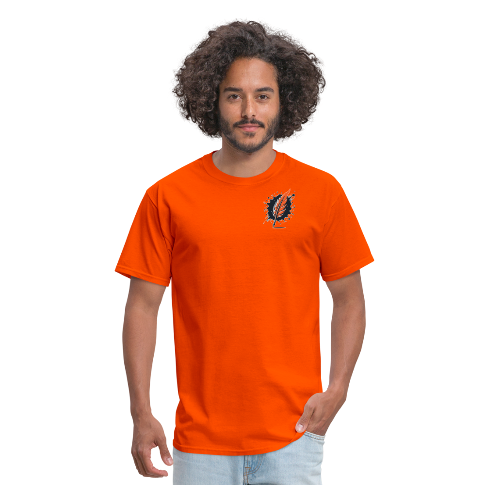 Beach Sunset Graphic Unisex Classic T-Shirt with Logo - orange