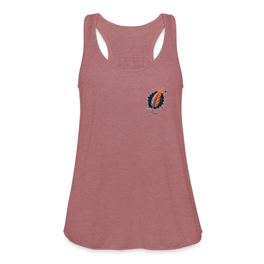 Autumn Leaves: Women's Flowy Tank - mauve