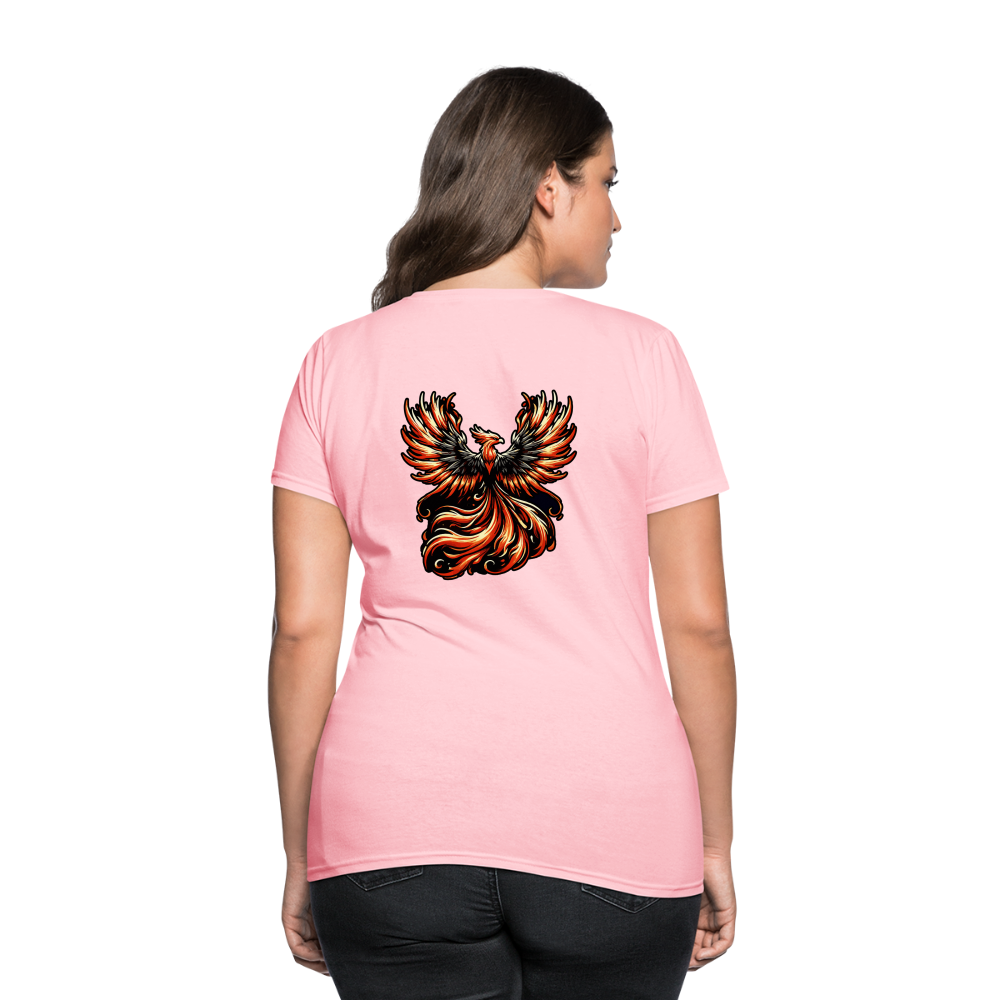 Women's Phoenix Graphic T-Shirt with Logo - pink