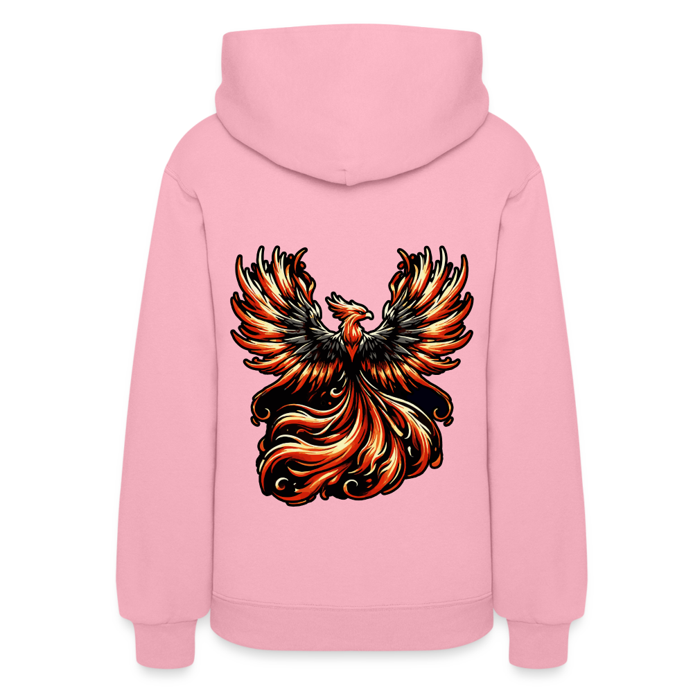 Women's Phoenix Graphic Hoodie with Logo - classic pink