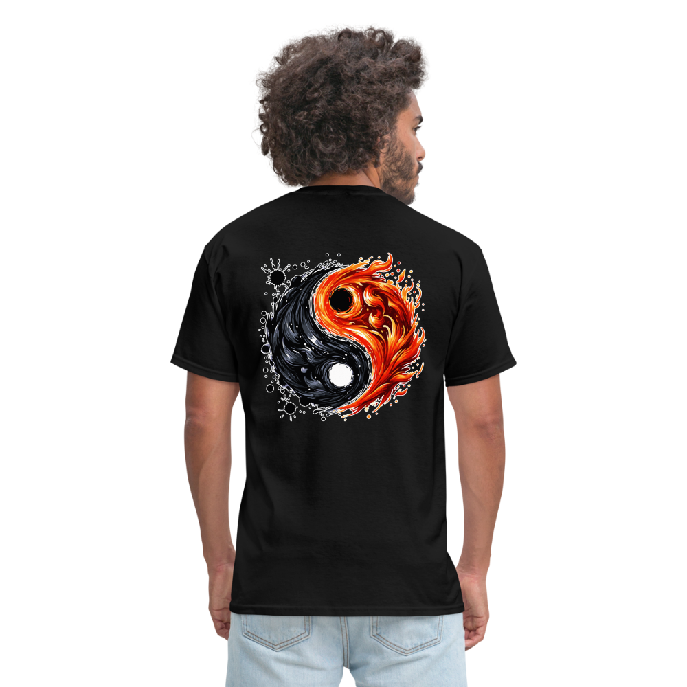 Official Yin and Yang Ink and Ember Unisex Classic T-Shirt with Logo - black