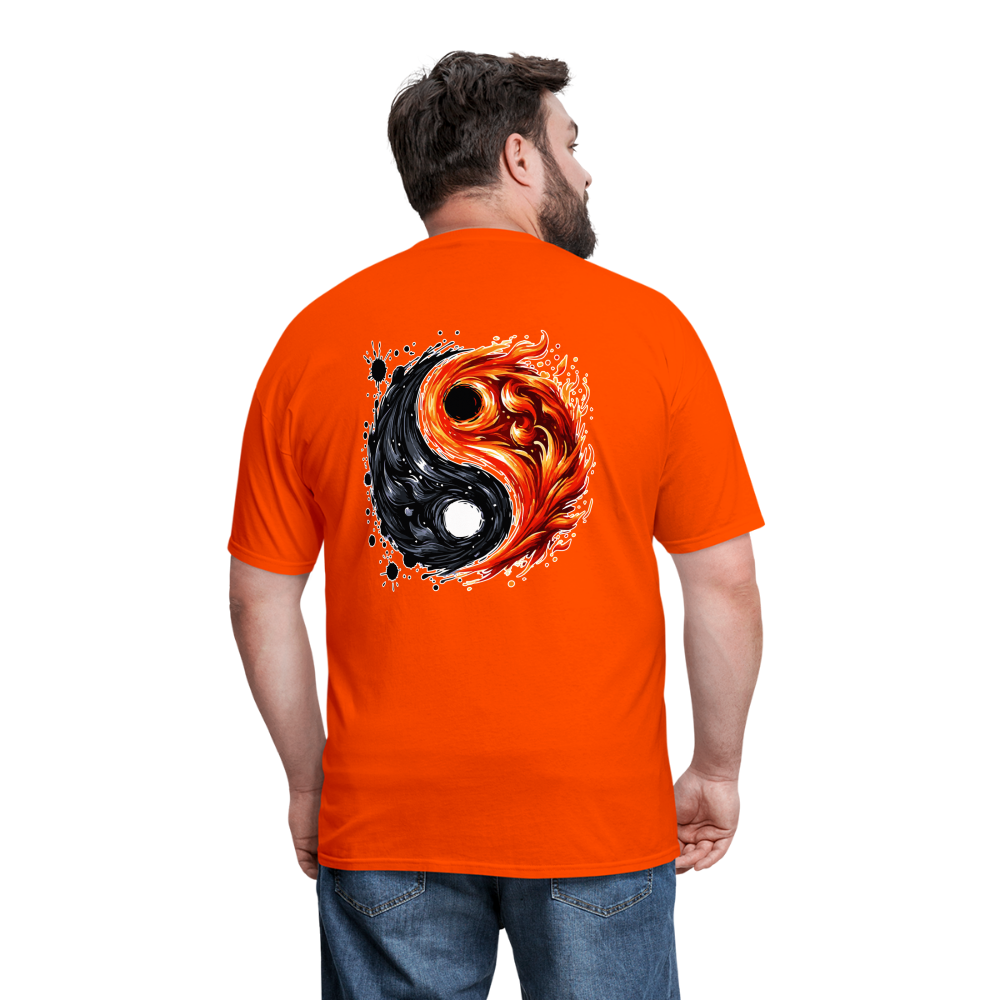 Official Yin and Yang Ink and Ember Unisex Classic T-Shirt with Logo - orange