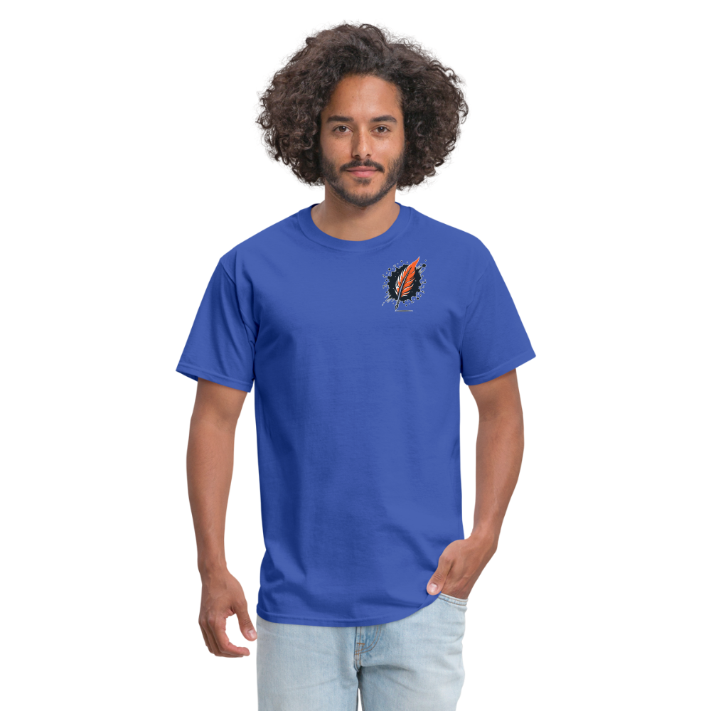 Official Yin and Yang Ink and Ember Unisex Classic T-Shirt with Logo - royal blue