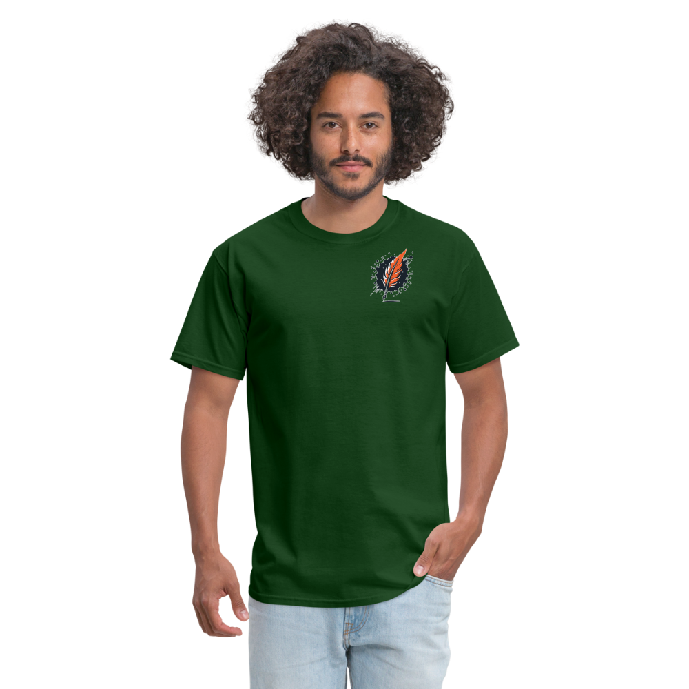 Phoenix Graphic Unisex Classic T-Shirt with Logo - forest green