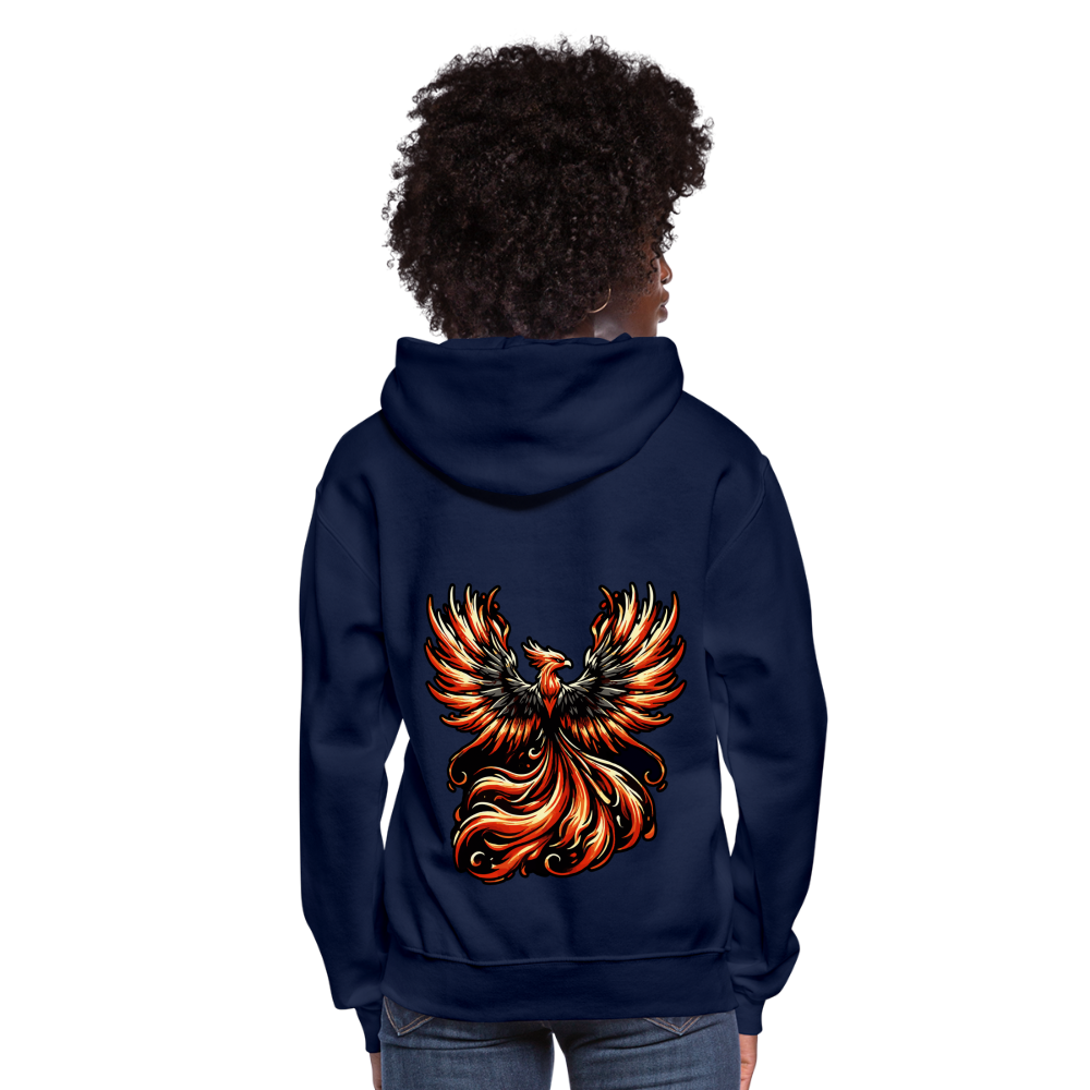 Women's Phoenix Graphic Hoodie with Logo - navy