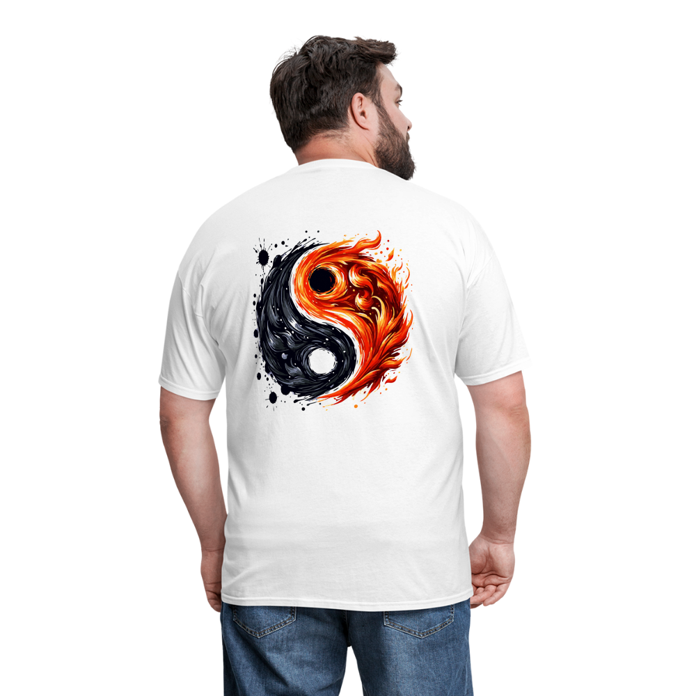 Official Yin and Yang Ink and Ember Unisex Classic T-Shirt with Logo - white