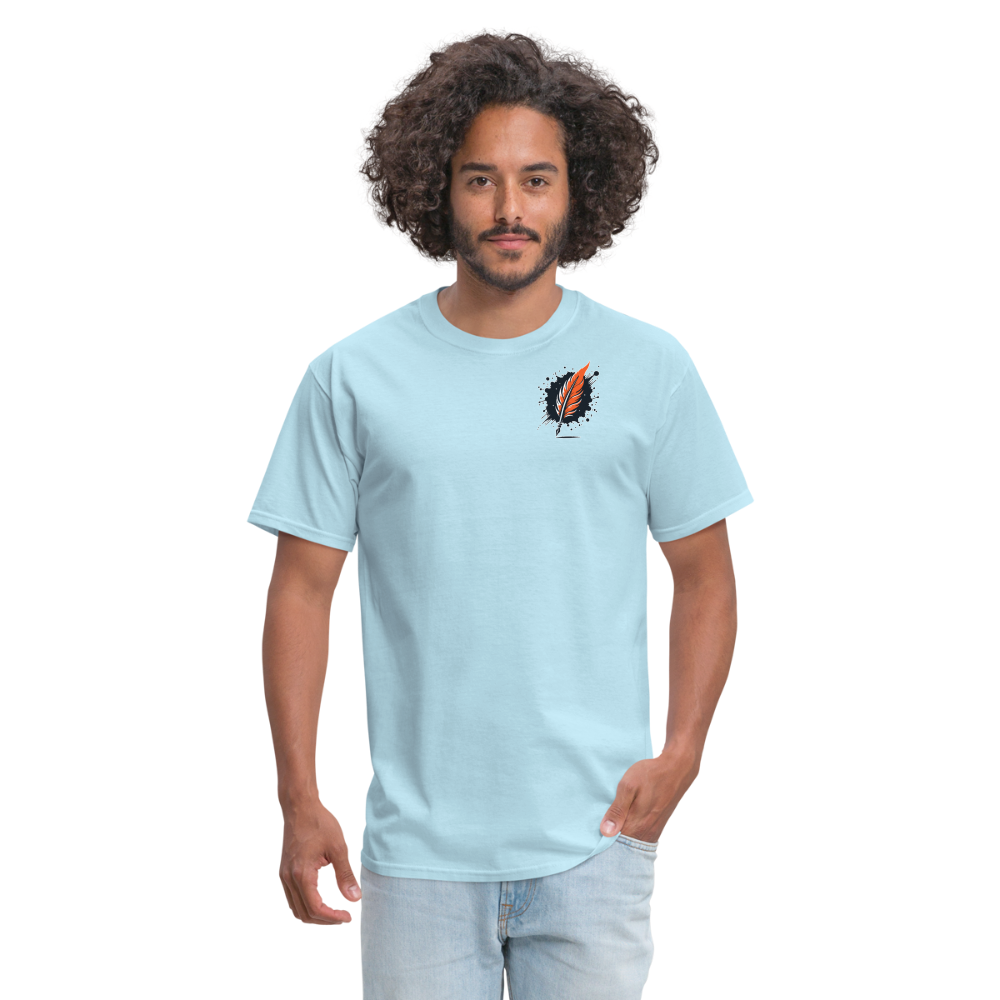 Official Yin and Yang Ink and Ember Unisex Classic T-Shirt with Logo - powder blue