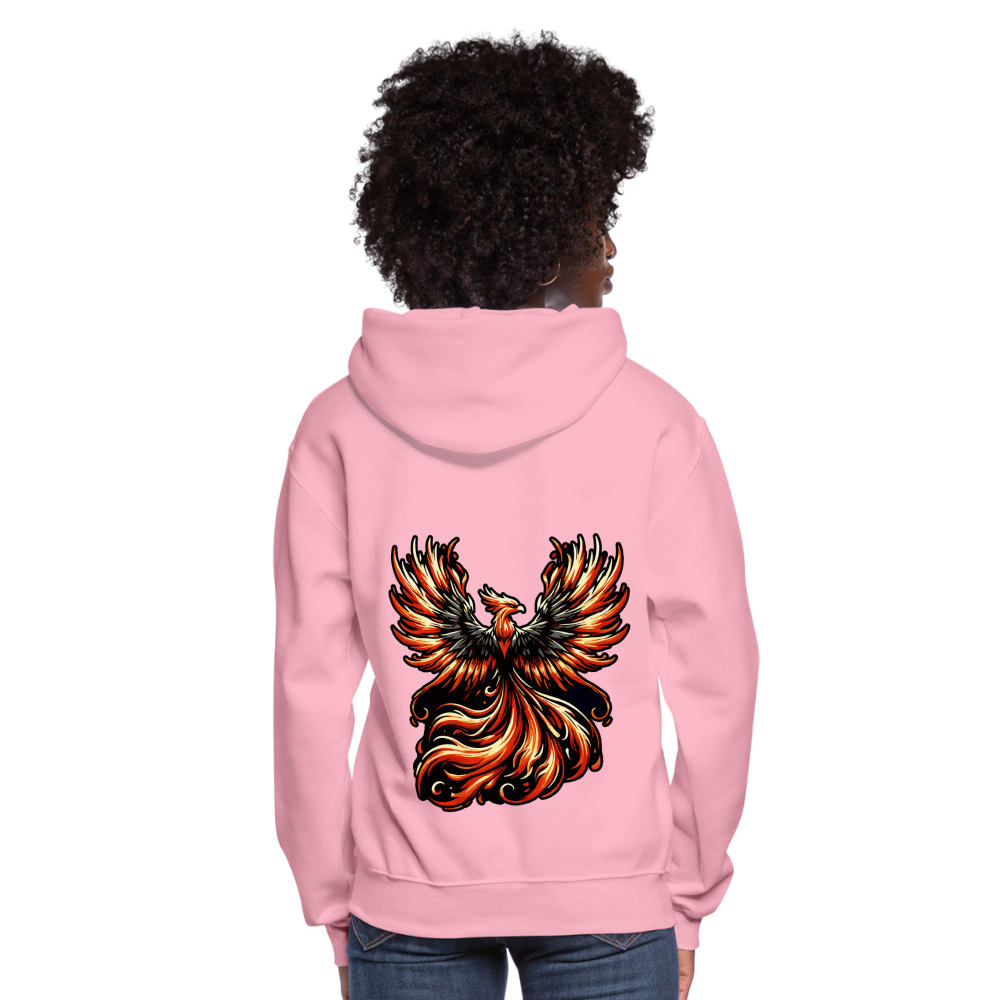 Women's Phoenix Graphic Hoodie with Logo - classic pink