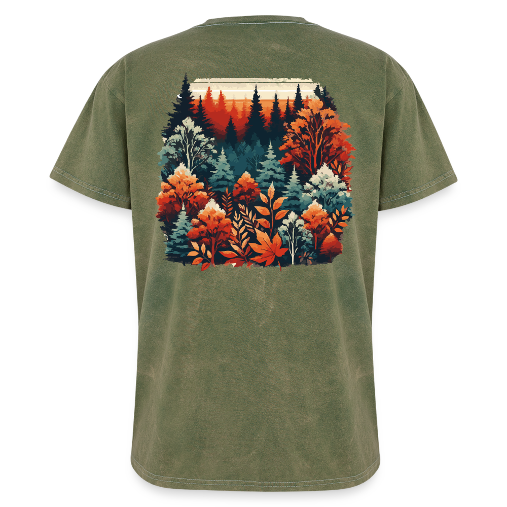 Autumn Leaves: Mineral Wash T-shirt - mineral green