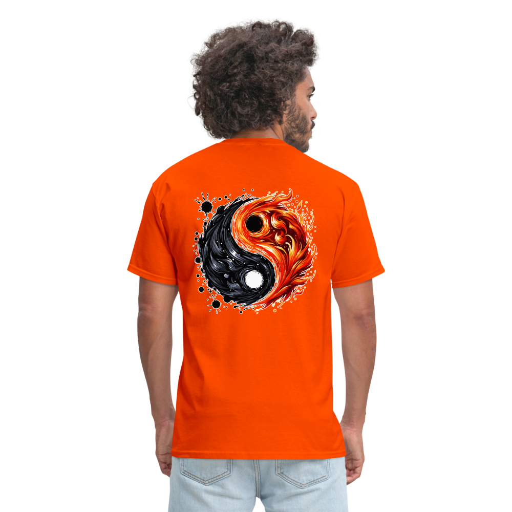 Official Yin and Yang Ink and Ember Unisex Classic T-Shirt with Logo - orange