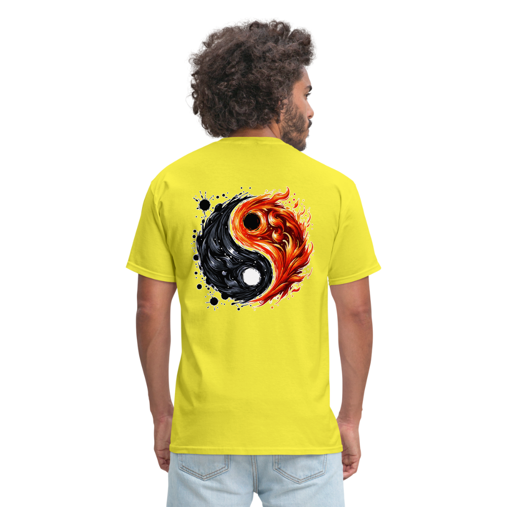 Official Yin and Yang Ink and Ember Unisex Classic T-Shirt with Logo - yellow