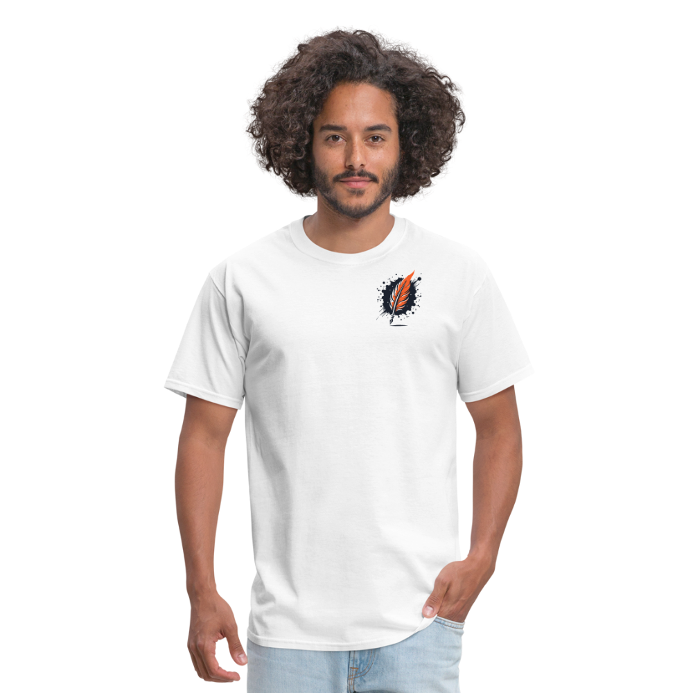 Desert Dunes Unisex Classic T-Shirt with Logo - white